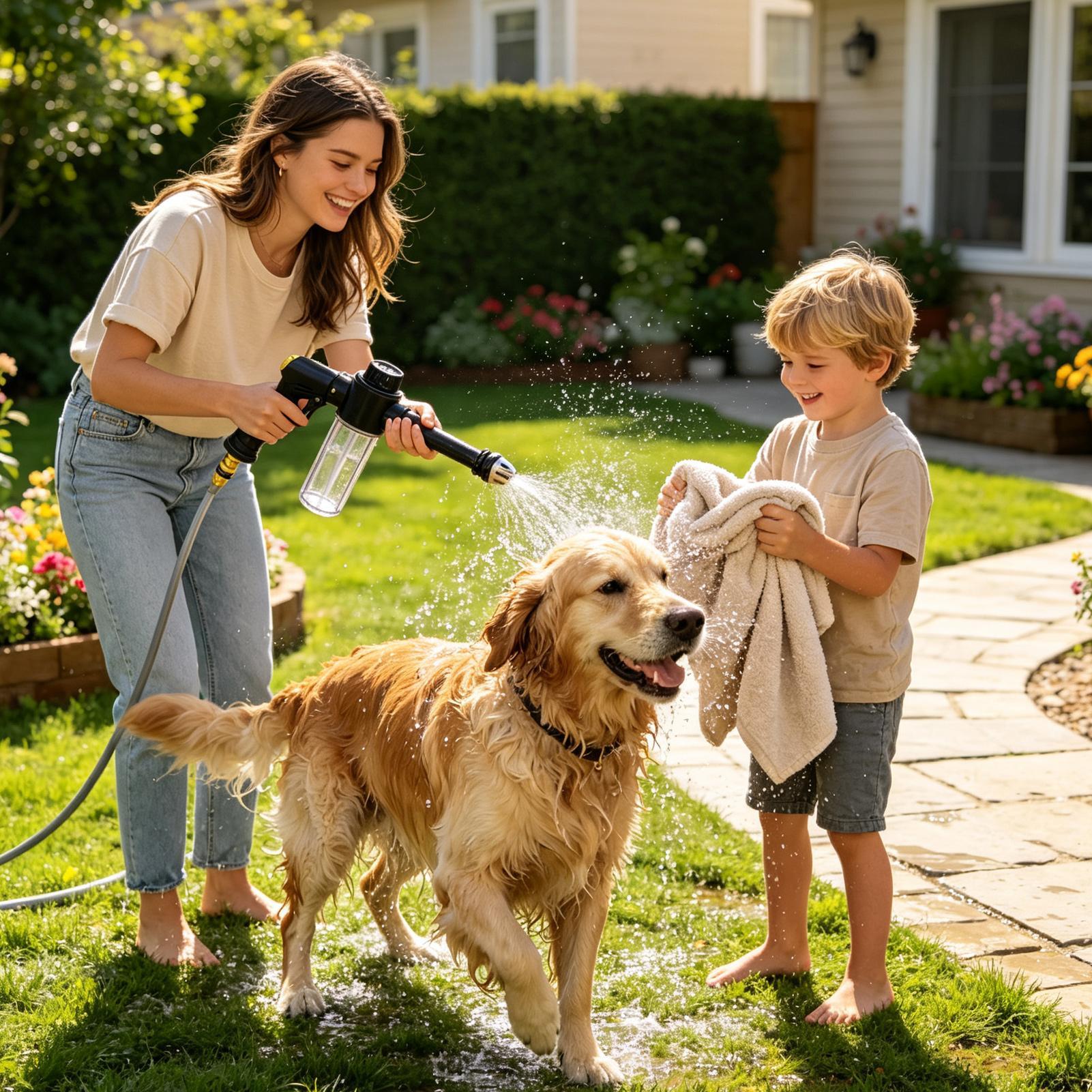 Garden Hose Nozzle - Garden Hose Spray Nozzle With Foam