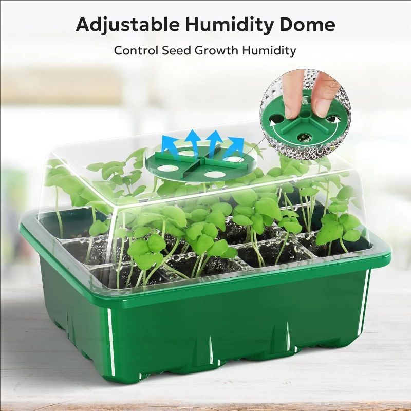 Propagation Tray Dome - 10pcs/5pcs Seedling Trays Seed Starter Kit