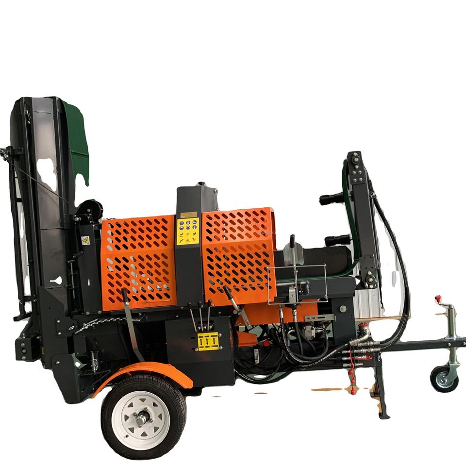 Gardening Tools Video - Semi Hydraulic Automatic Firewood Processor Log