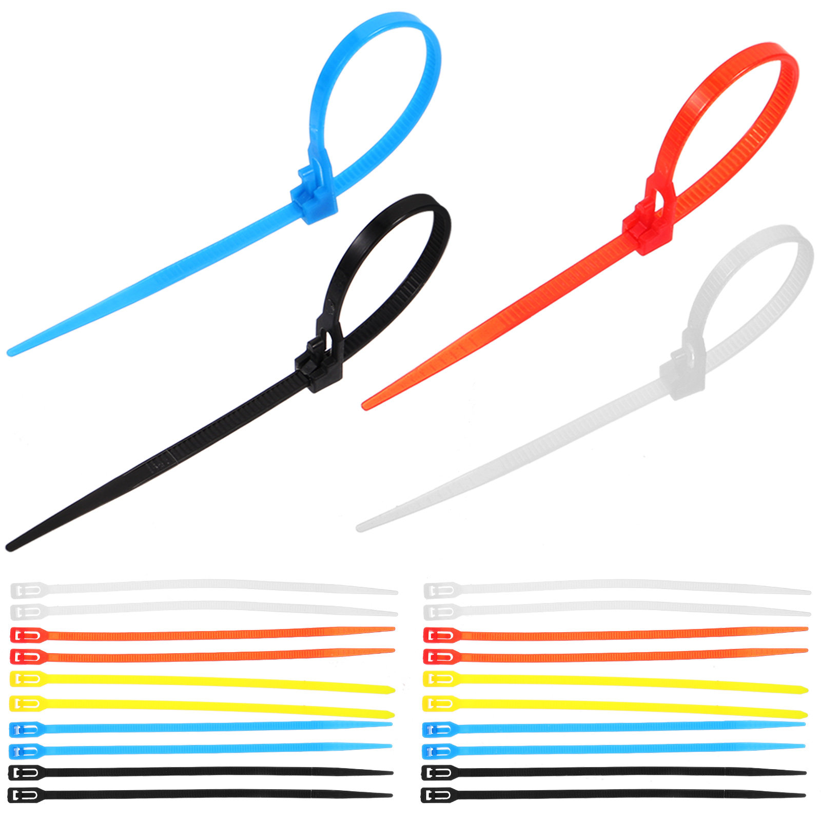 Garden Wire Twist Tie - 500Pcs Self Lock Cable Ties Heavy