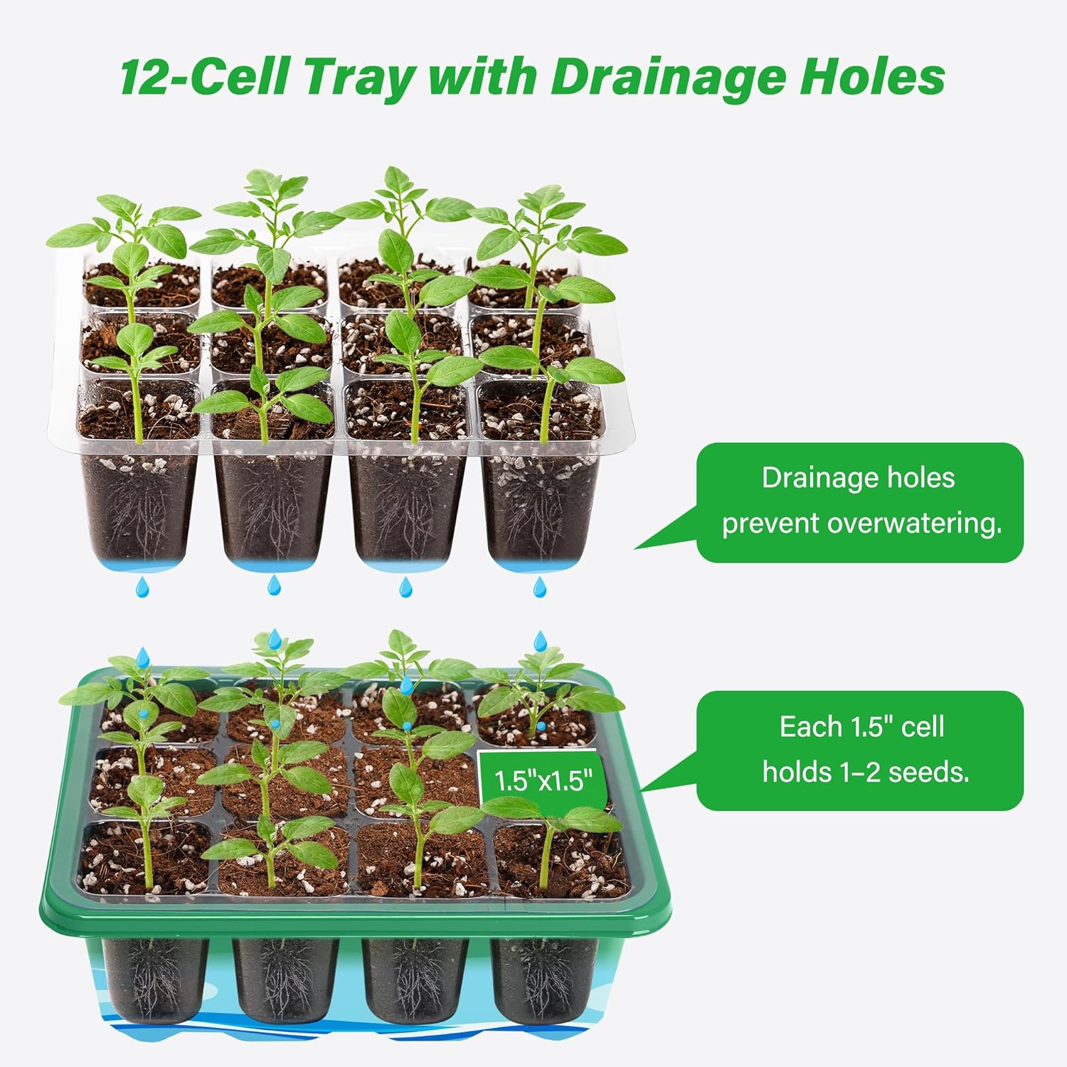 6/12 Grids Growing Starting Nu - Propagation Tray Dome recension och pris