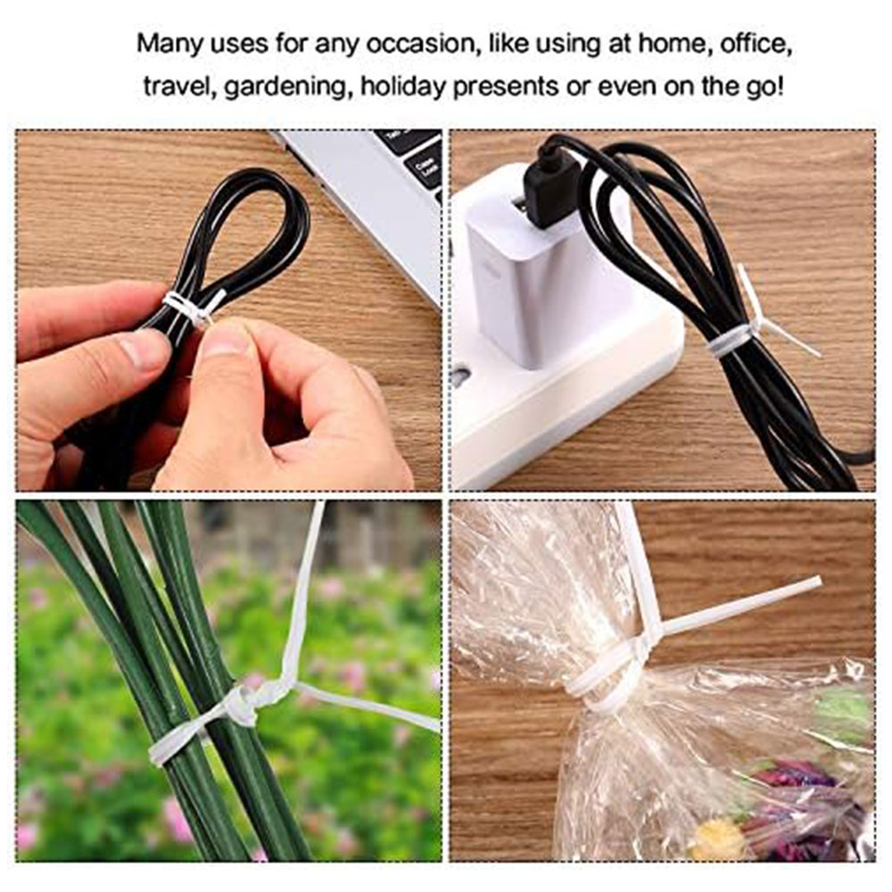 100Pcs BK WH Oblate Iron Wire  - Garden Wire Twist Tie recension och pris