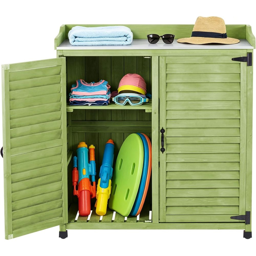 Outdoor Potting Bench with Met - Gardening Tools Toolstation recension och pris