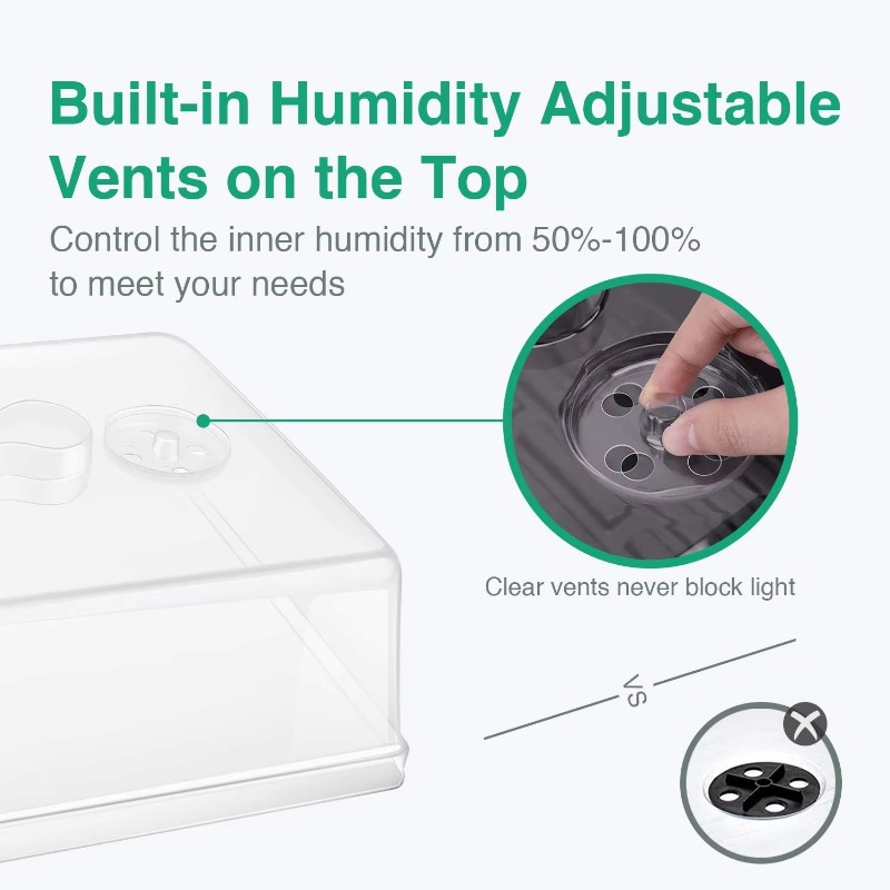 5-Inch plastic humidity dome f - Propagation Tray Dome recension och pris