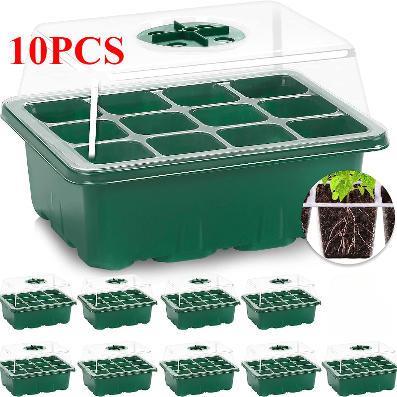 10PCS Seedling Trays Seed Star - Propagation Tray Dome recension och pris