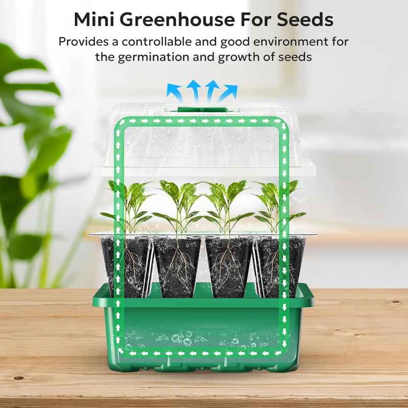10PCS Seedling Trays Seed Star - Propagation Tray Dome recension och pris