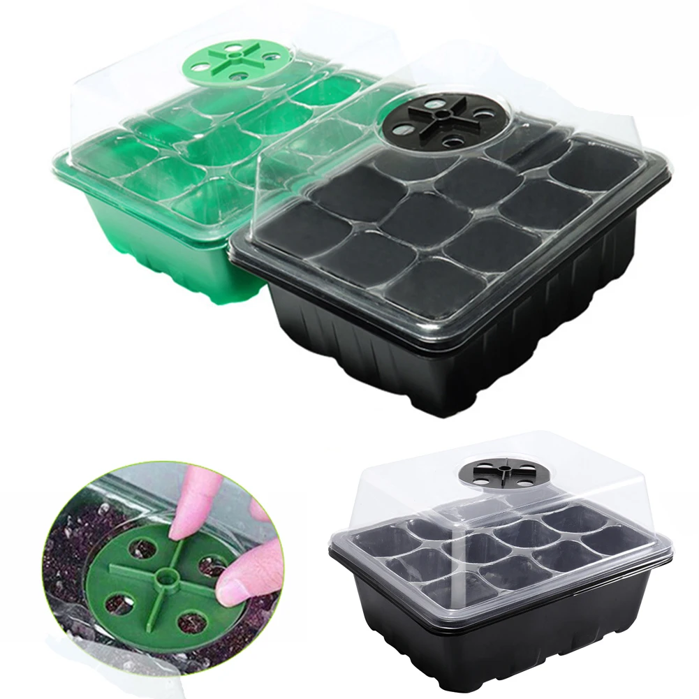 12 Holes Seed Starter Tray wit - Propagation Tray Dome recension och pris