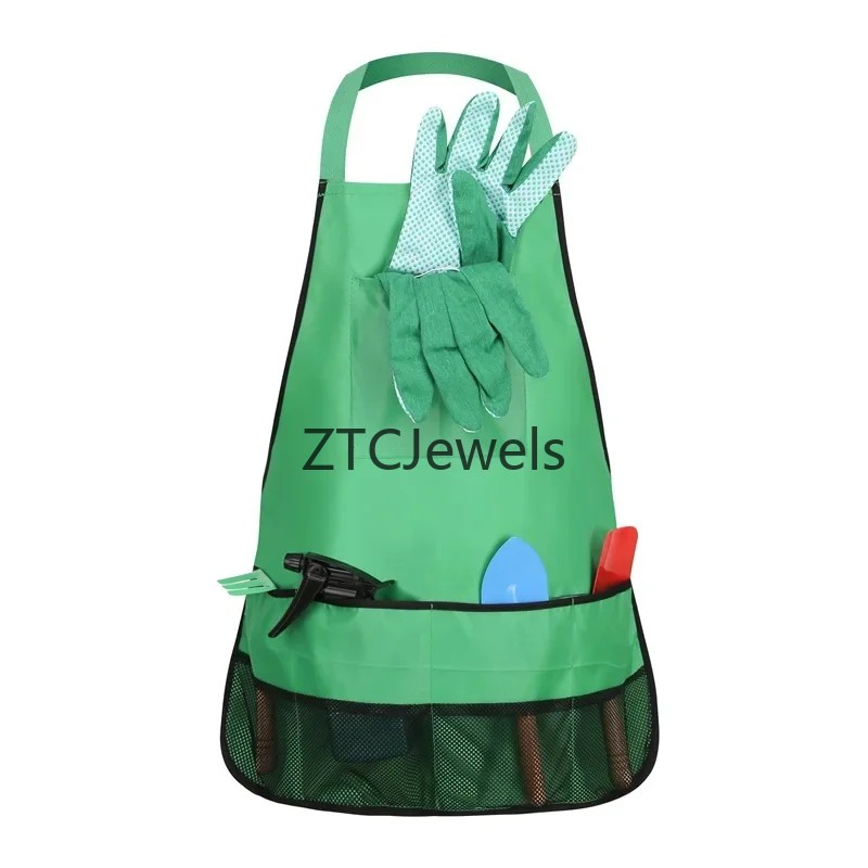 Kids Garden Apron Tool Set wit - Gardening Tools Kids Set recension och pris