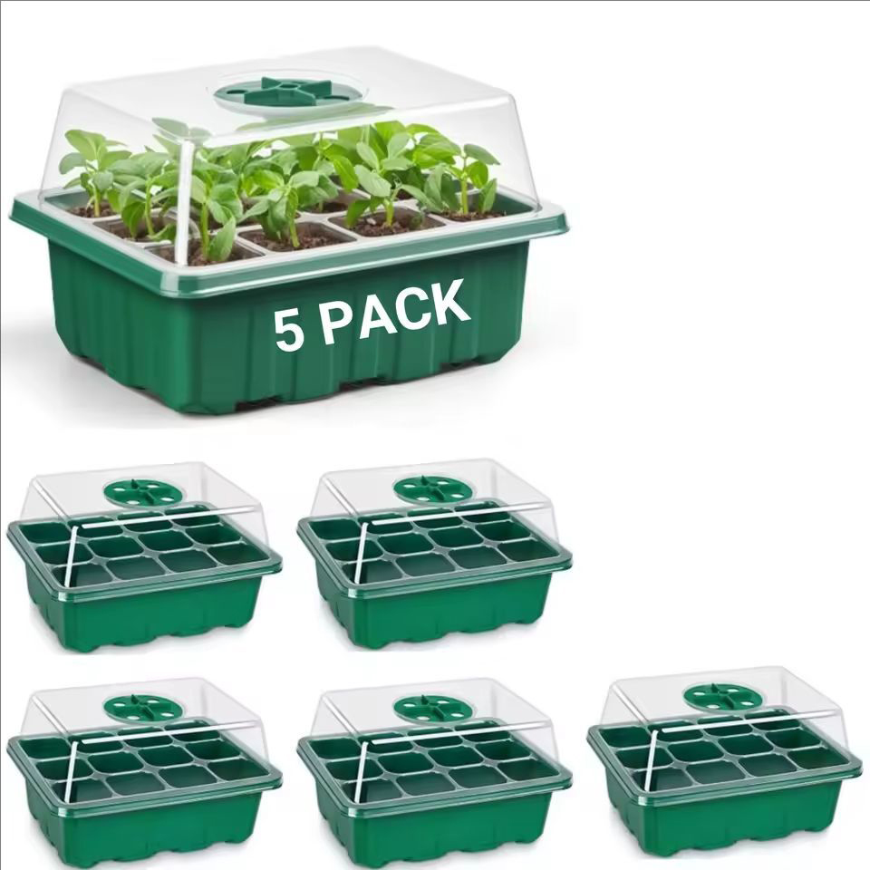 10pcs/5pcs Seedling Trays Seed - Propagation Tray Dome recension och pris