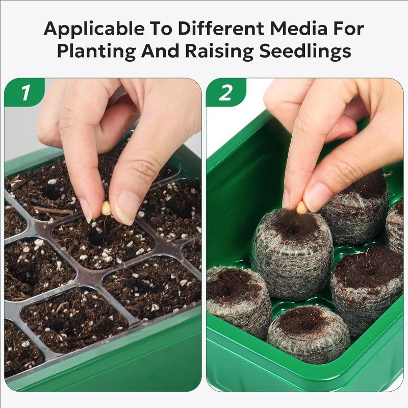 10pcs/5pcs Seedling Trays Seed - Propagation Tray Dome recension och pris