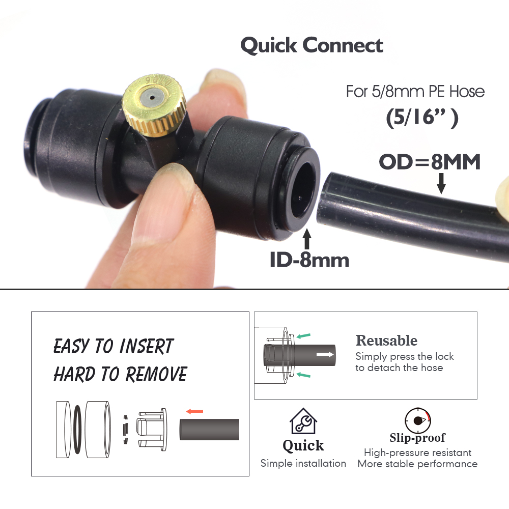 0.1-1mm Brass Spray Nozzle W/T - Garden Hose Nozzle recension och pris