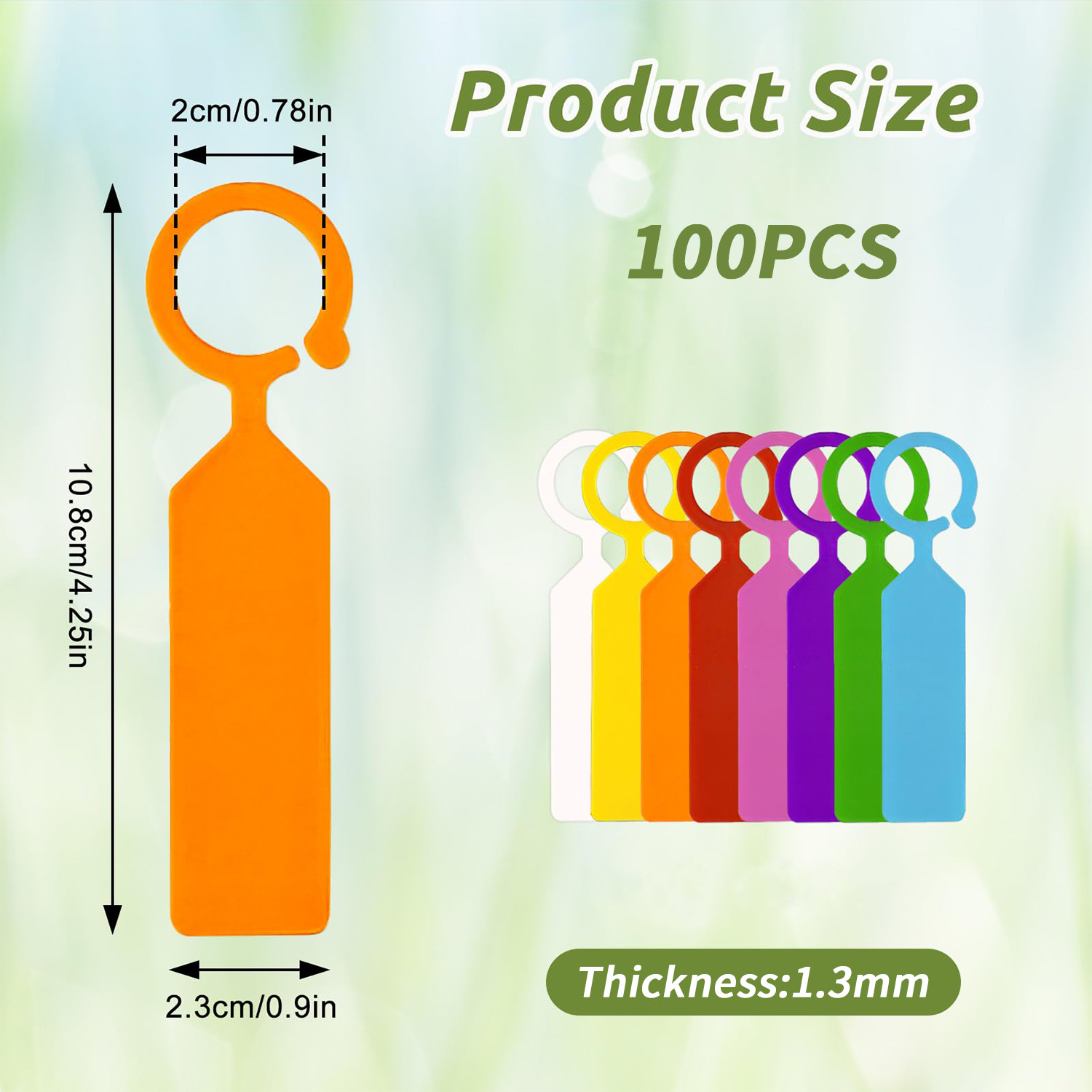 100PCS 10.7x2.3CM Plastic Gard - Plant Label Tags recension och pris