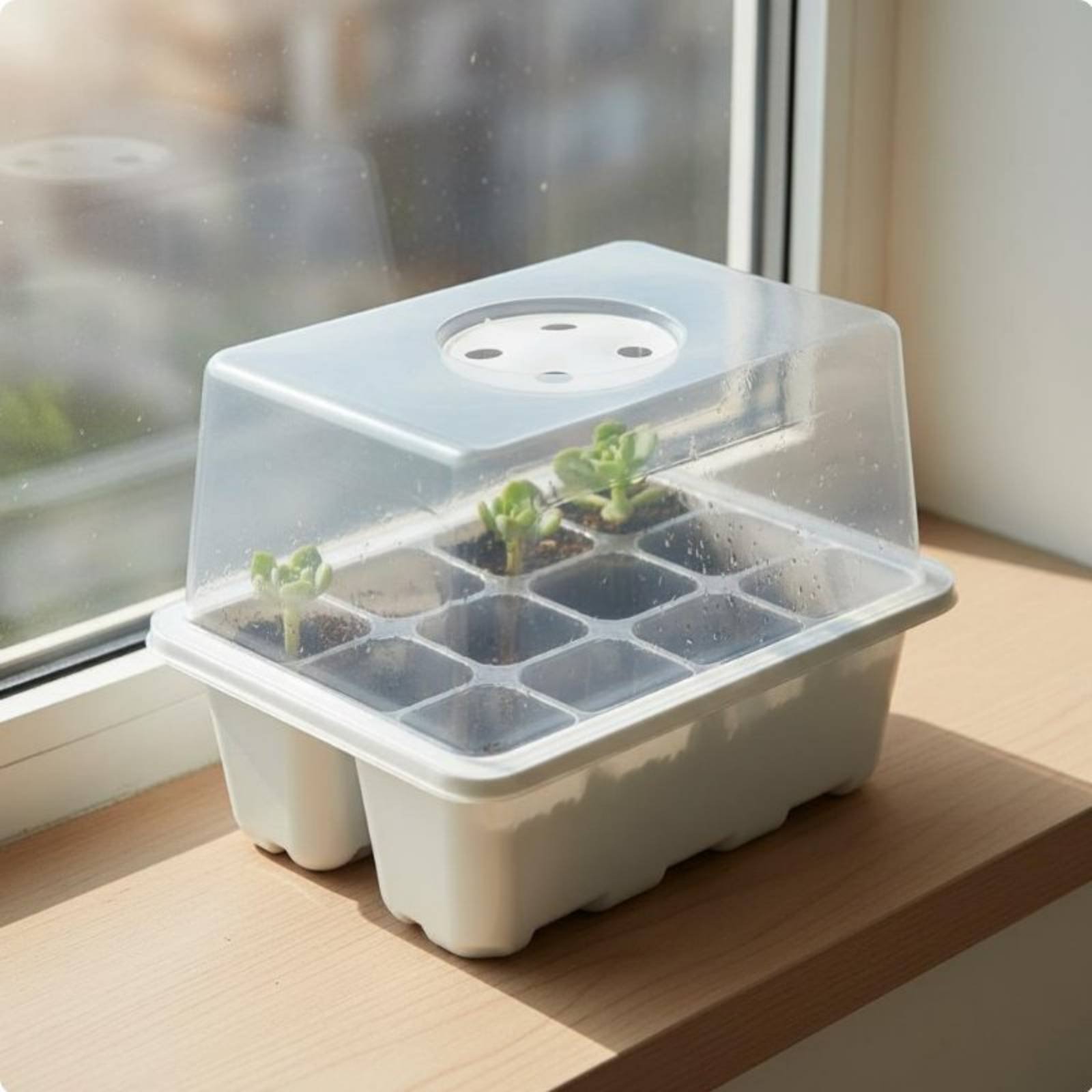 12 Compartment Seed Starting T - Propagation Tray Dome recension och pris