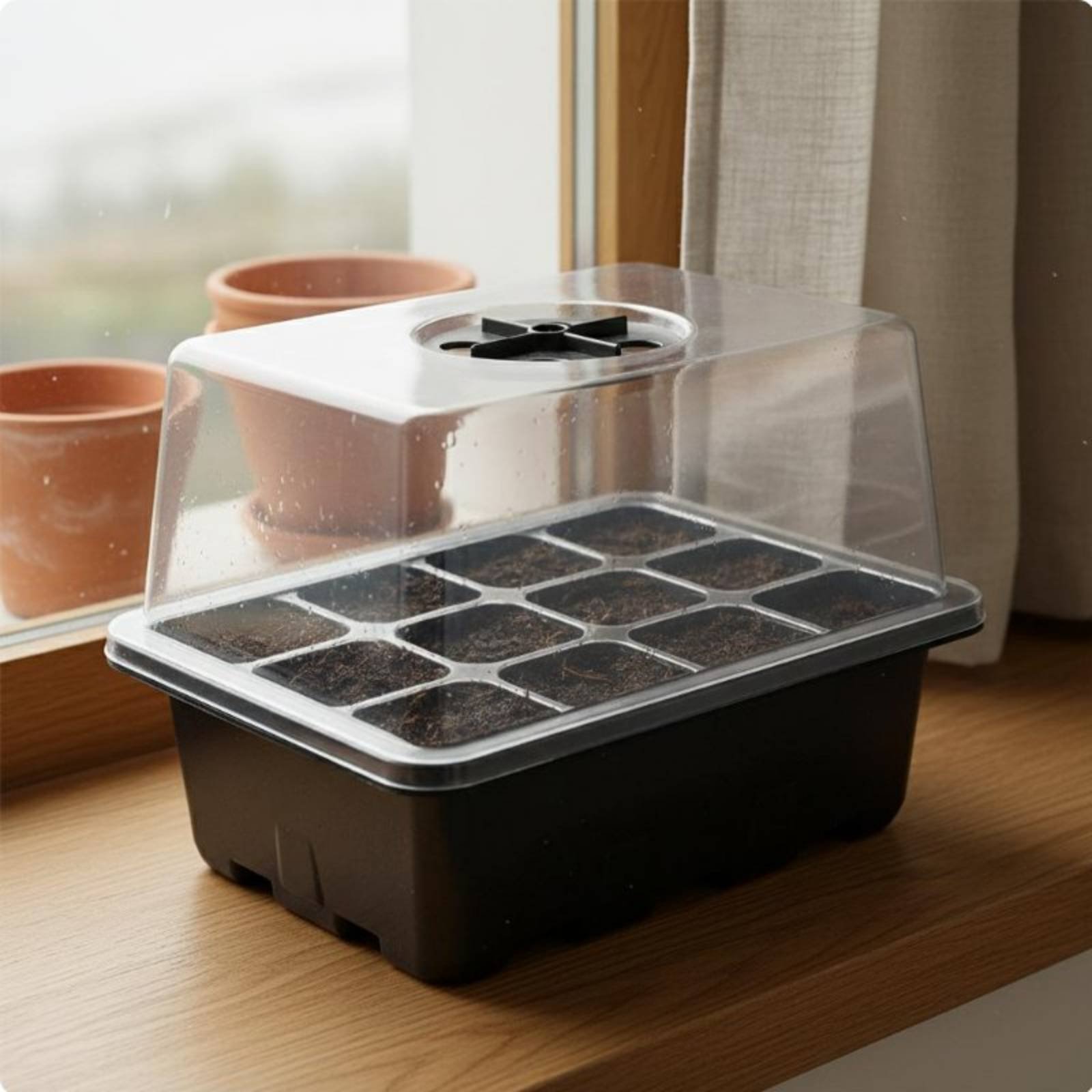 12 Compartment Seed Starting T - Propagation Tray Dome recension och pris
