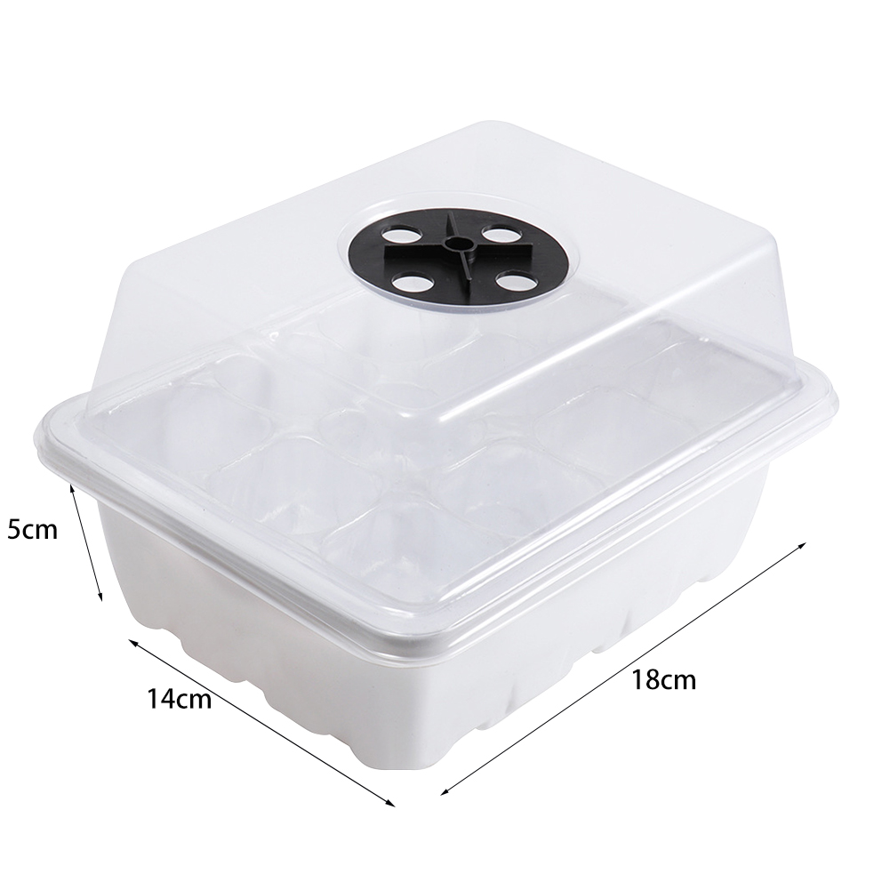 12 Holes Seed Starter Tray wit - Propagation Tray Dome recension och pris