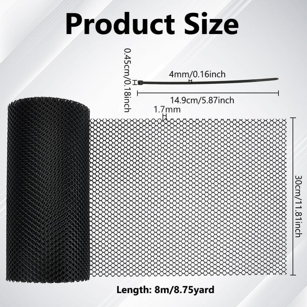 Plastic Wire Mesh Fence 26.2Ft - Garden Wire Twist Tie recension och pris
