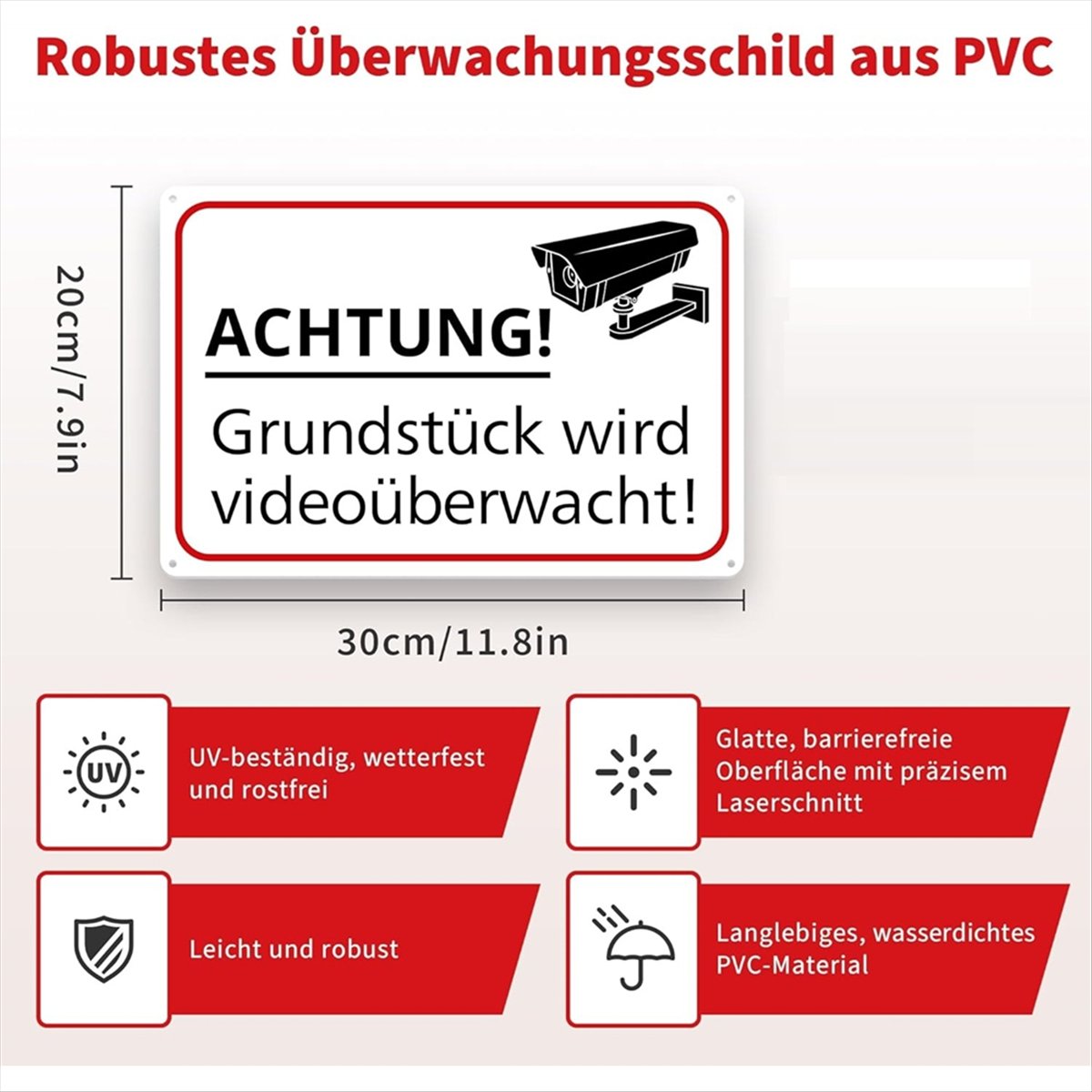 Reliable- 2pcs 30x20cm Sign Vi - Gardening Tools Video recension och pris