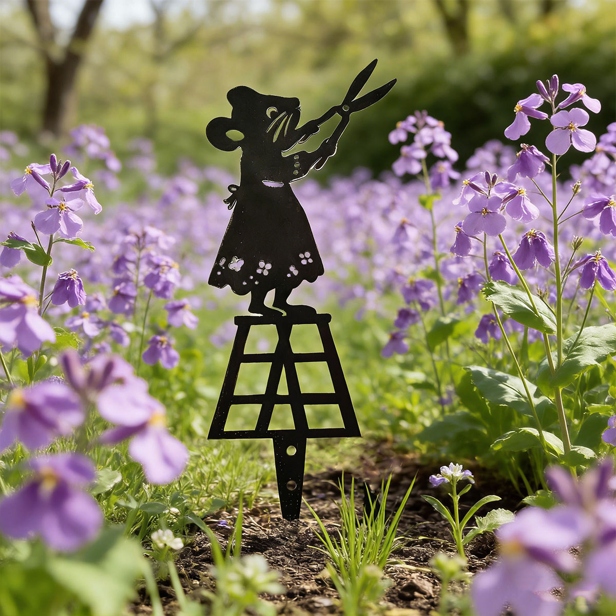 Black Silhouette Line Metal Ga - Gardening Tools Hand recension och pris