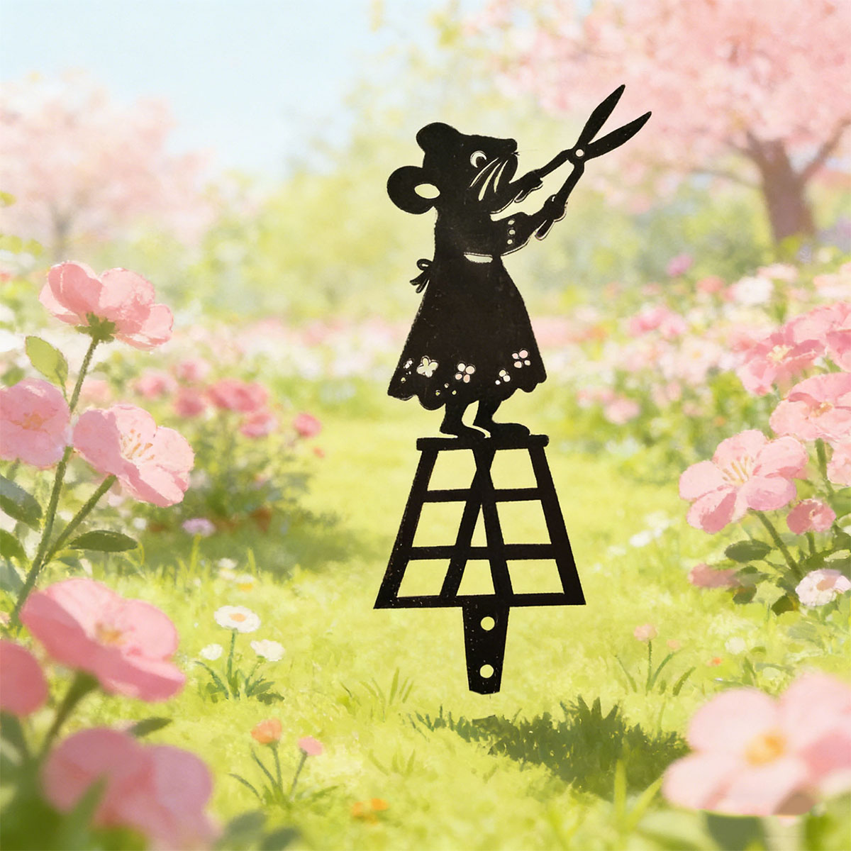 Black Silhouette Line Metal Ga - Gardening Tools Hand recension och pris