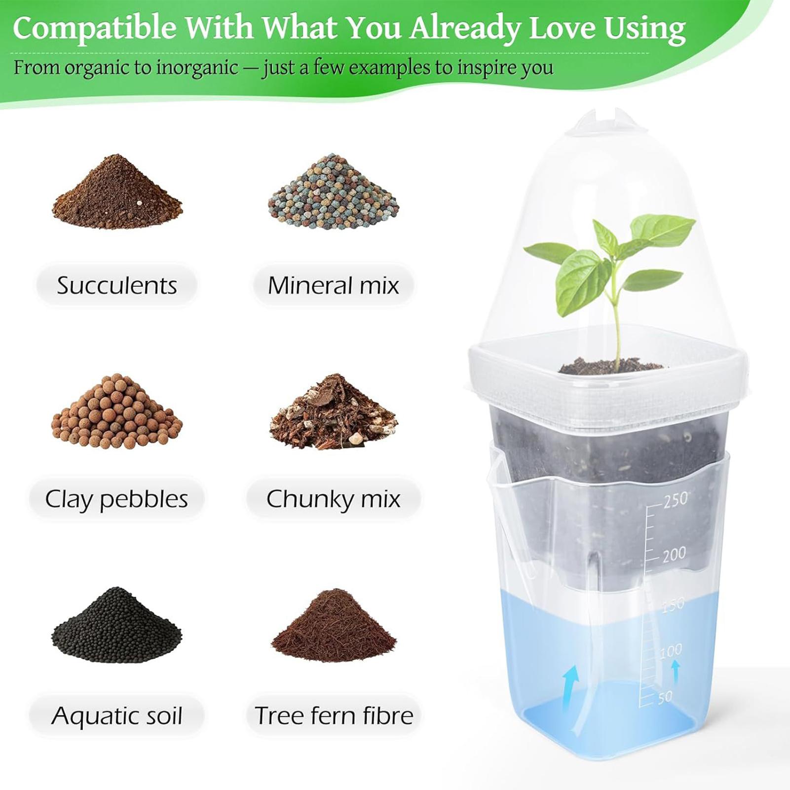 Self Watering Pots 12Pcs Seed  - Propagation Tray Dome recension och pris