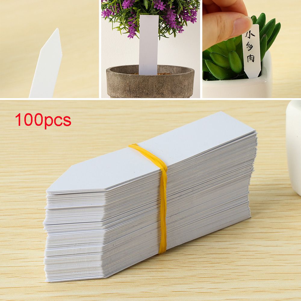 100Pcs Reusable Classification - Plant Label Tags recension och pris