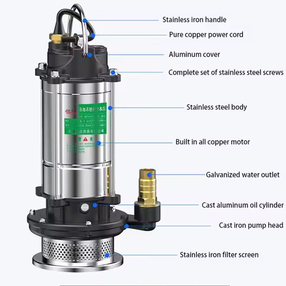 220V Submersible Pump Agricult - Gardening Tools China recension och pris