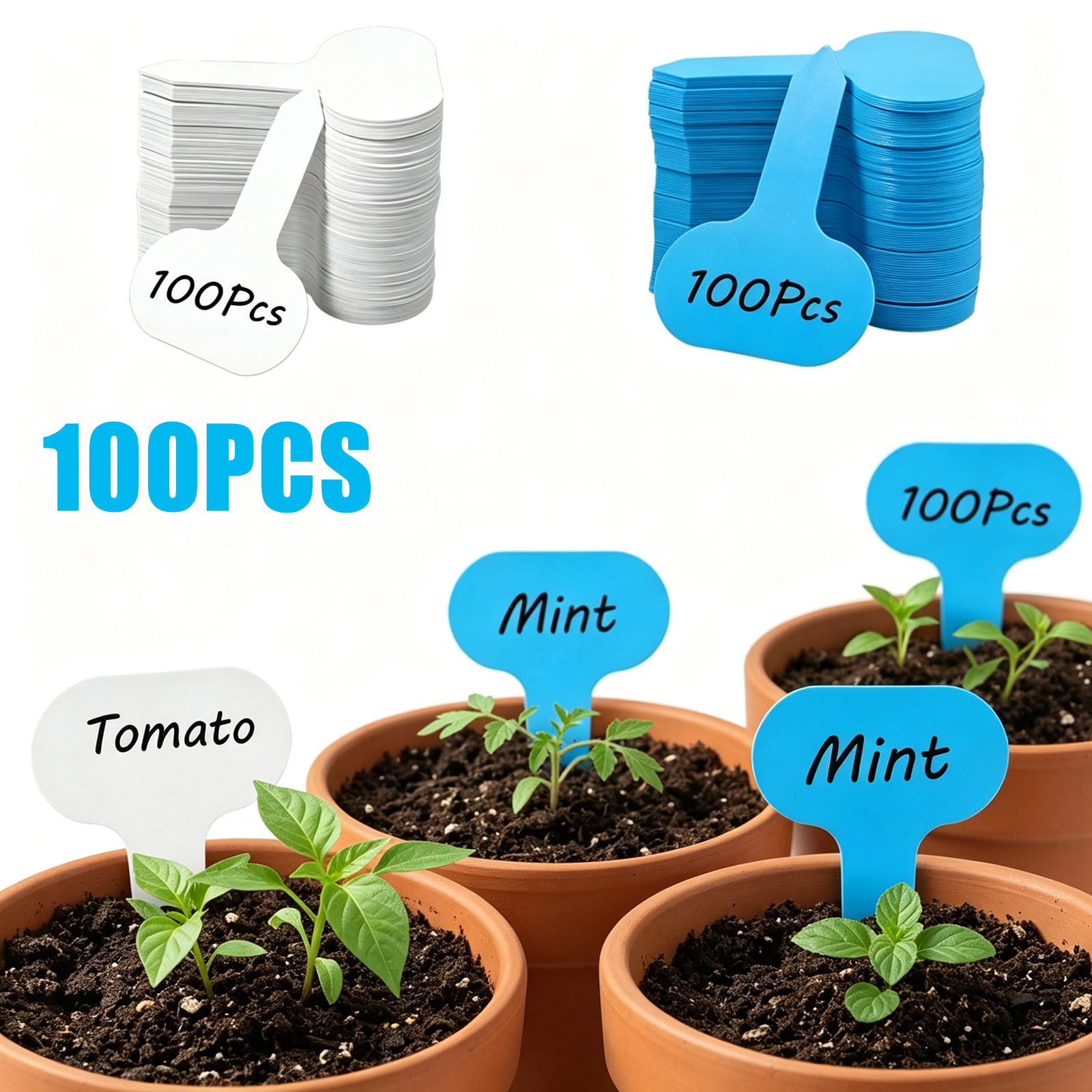 100PCS lant Labels Garden Mark - Plant Label Tags recension och pris
