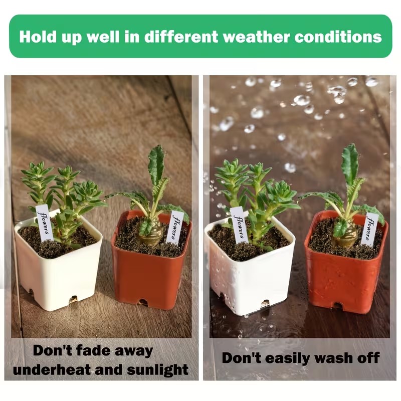 100pcs White Waterproof Plant  - Plant Label Tags recension och pris
